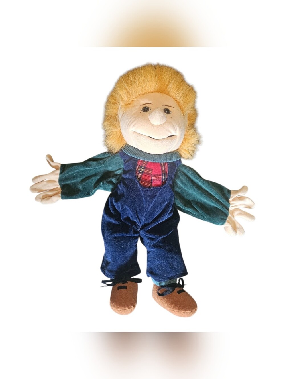 Folktails Folkmanis Furry Folk 24” Full Body Puppet Boy Freckles Ventriloquist